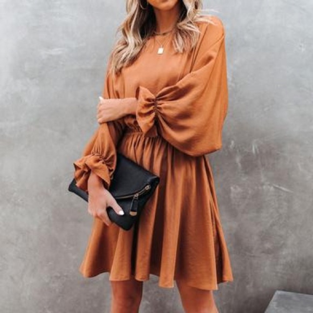 Vici Indy Billowed Ruffle Dress